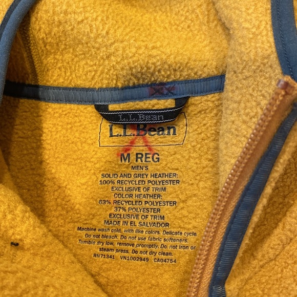 L.L. Bean Mountain Classic Fleece Hoodie Zip Jacket Medium 513786 - Picture 3 of 16